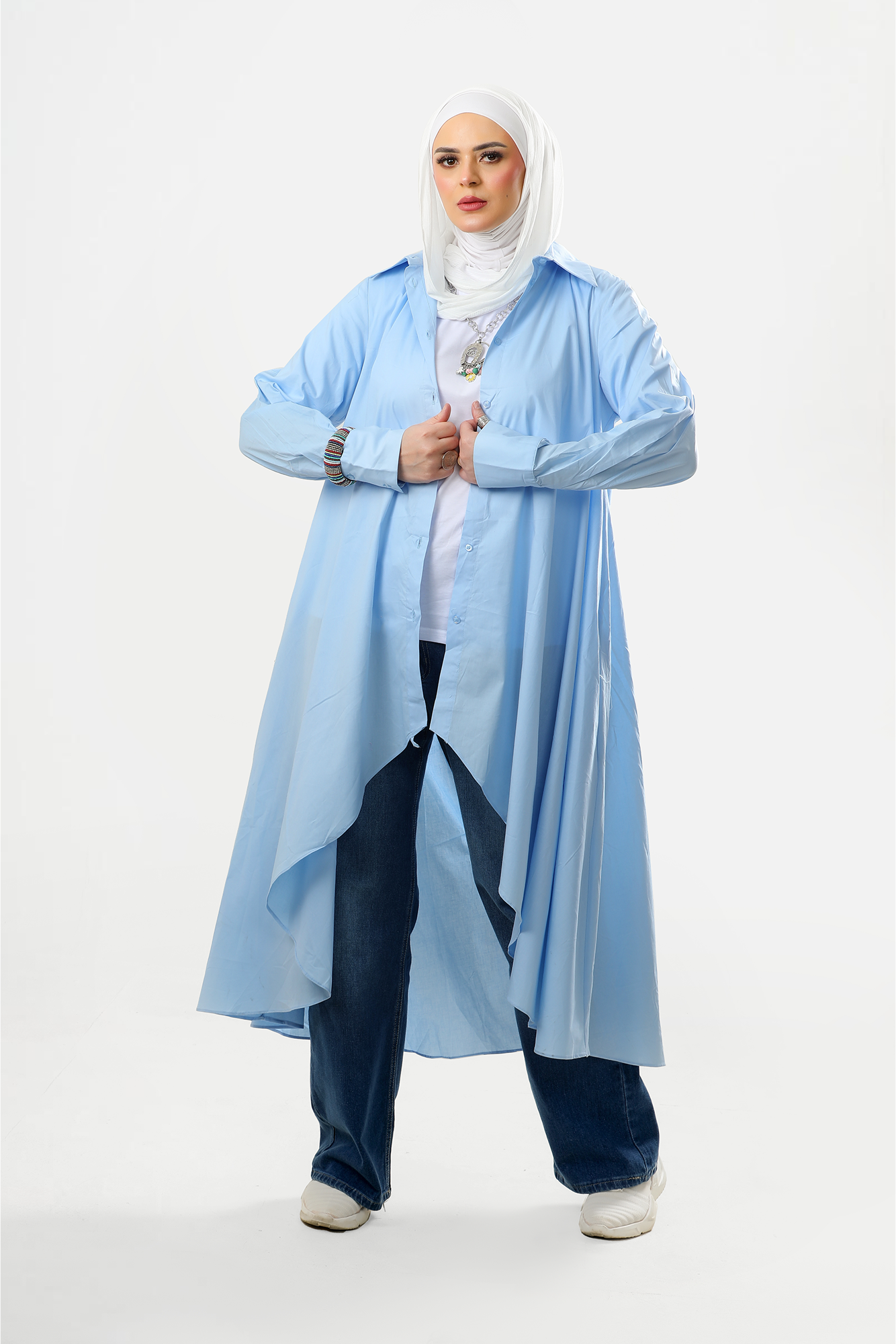 Skyfall Asymmetric Shirt-Dress