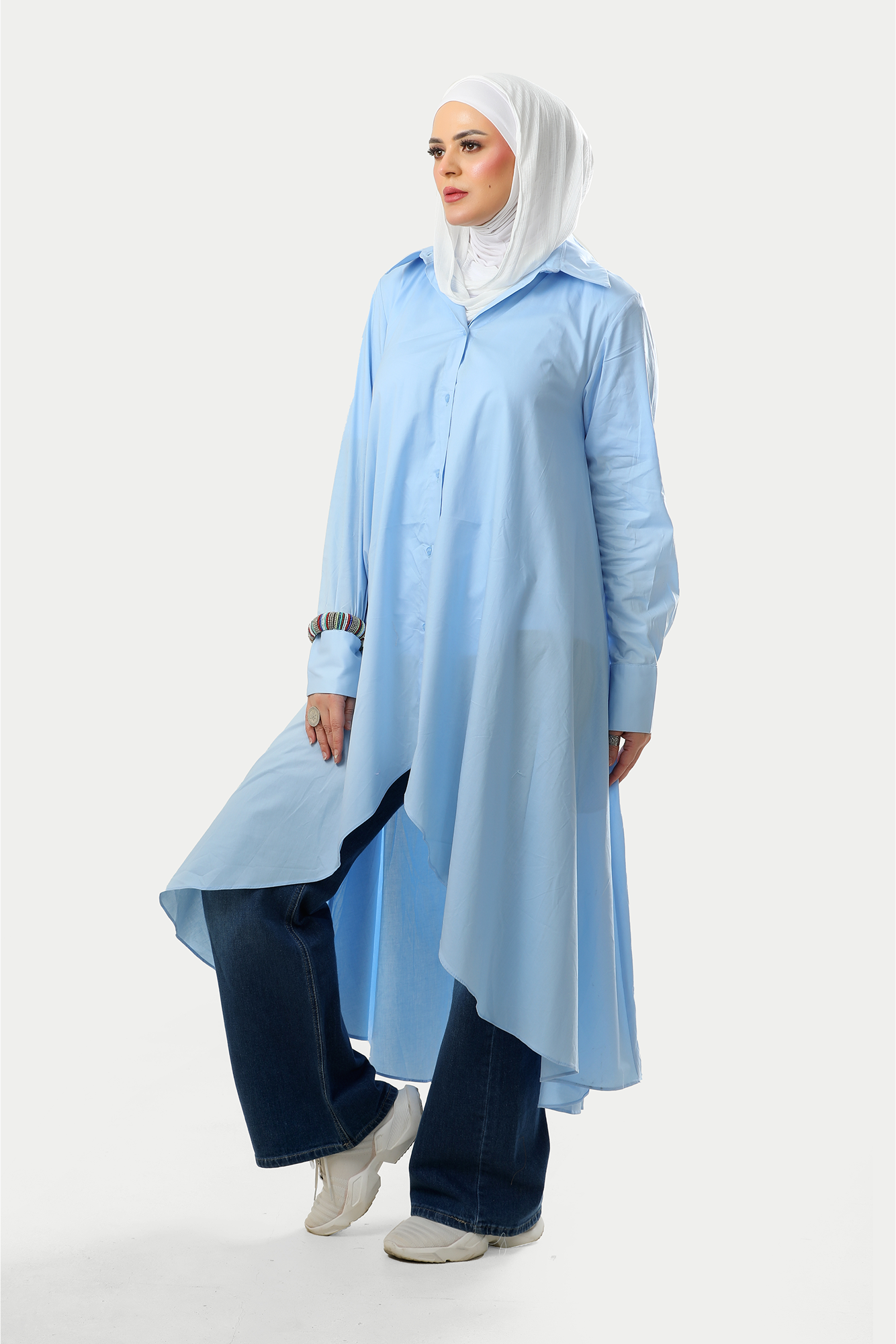 Skyfall Asymmetric Shirt-Dress