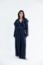 Layered modest set in linen blend – Denim Jeans