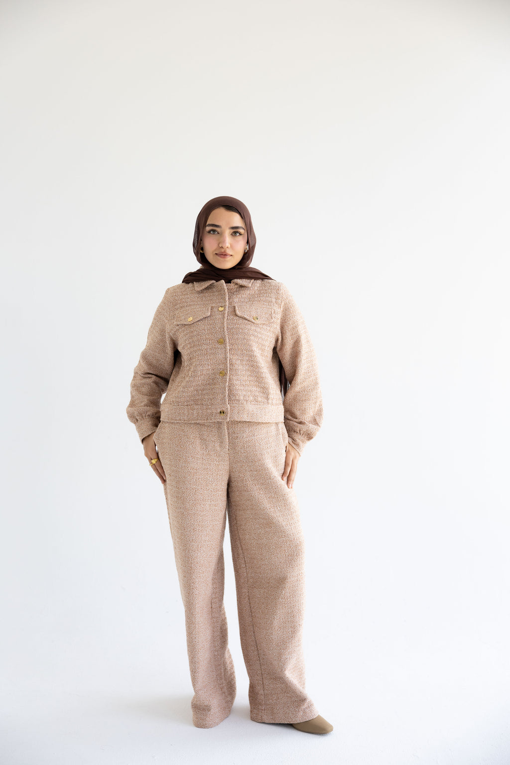 Light Tan Tweed Suit