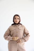 Light Tan Tweed Suit