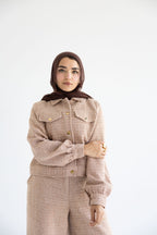 Light Tan Tweed Suit