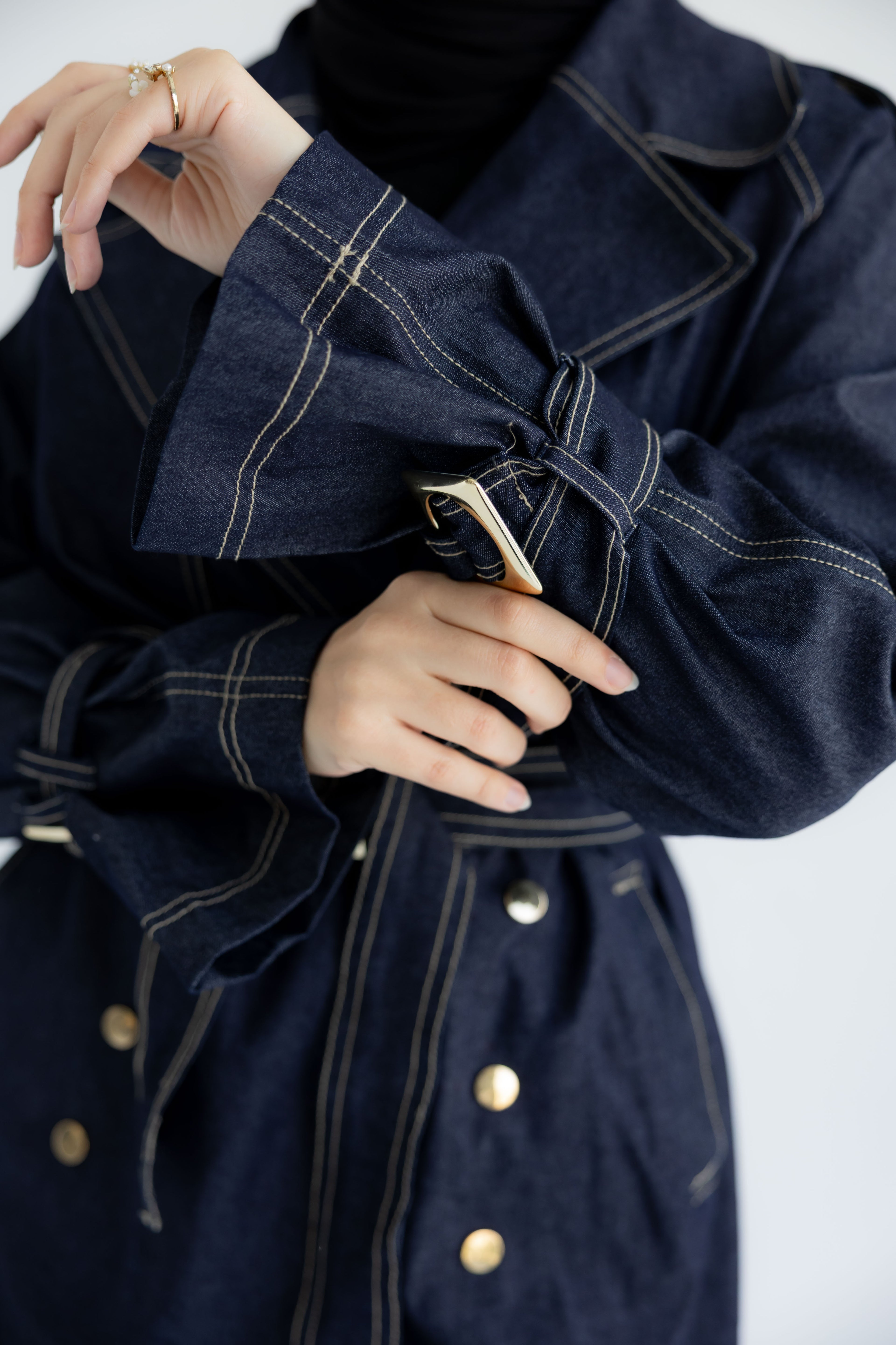 Denim Trench Coat