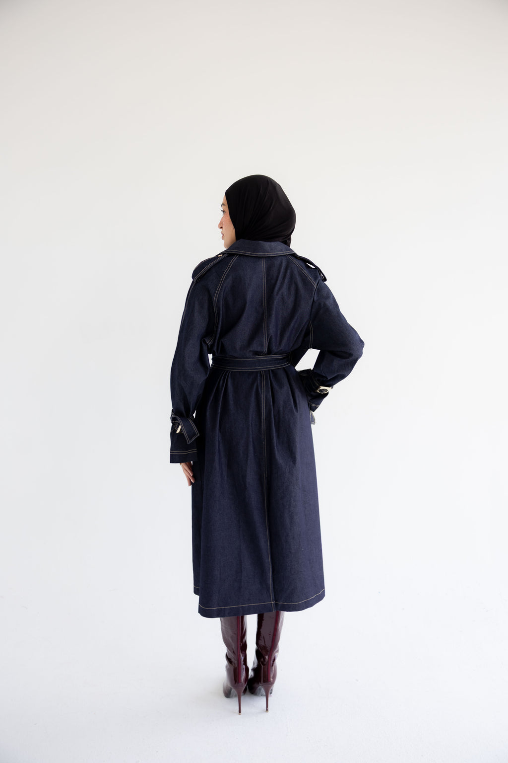Denim Trench Coat