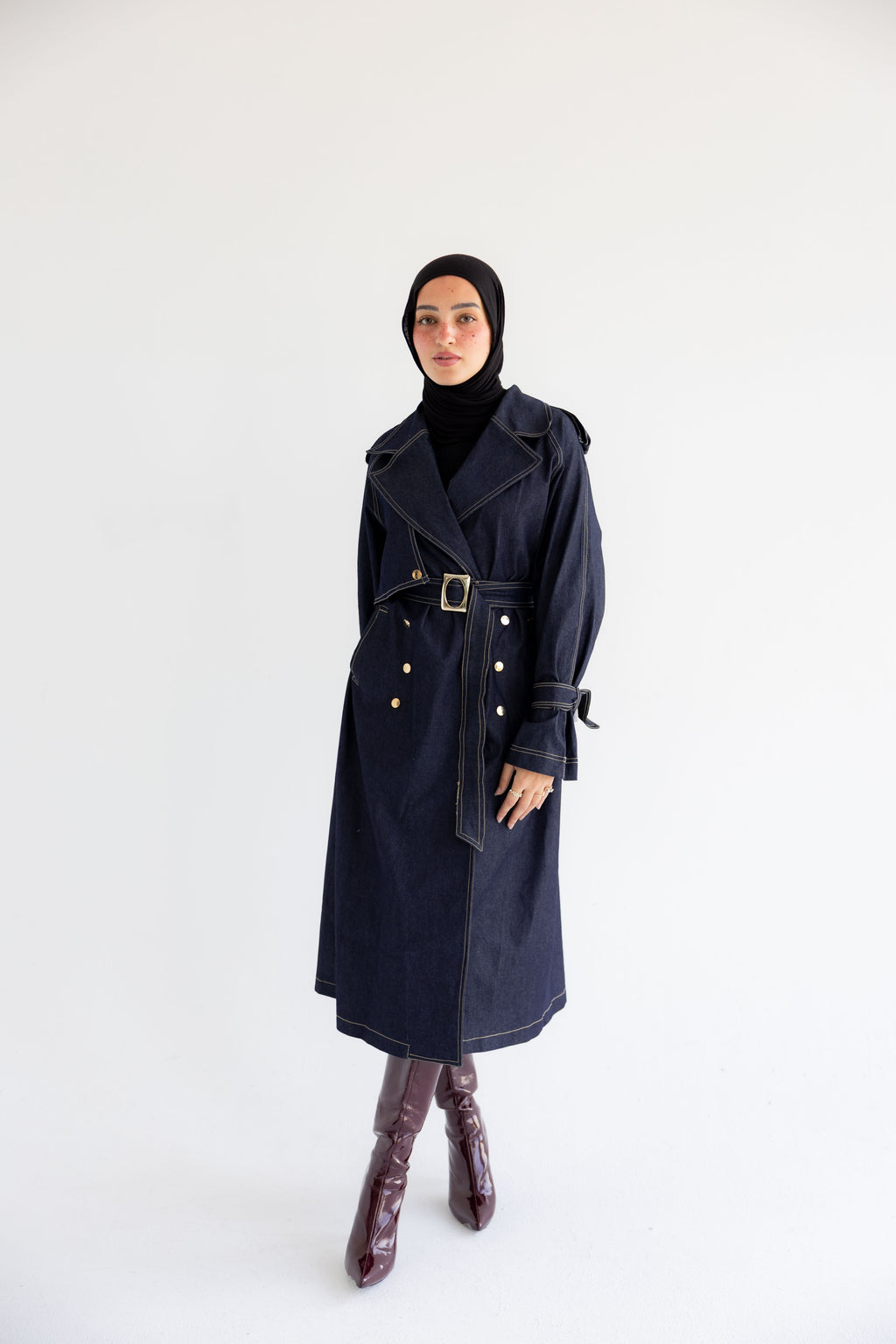 Denim Trench Coat