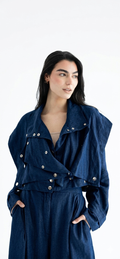 Layered modest set in linen blend – Denim Jeans